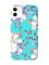 Матовий бірюзовий чохол на Apple iPhone 11 (6.1) :: Квітковий малюнок (принт 272)