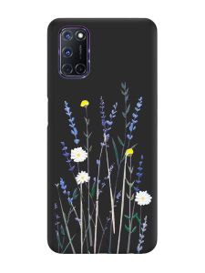 Матовий чорний чохол на Oppo A52/A72/A92 :: Польові квіти (принт 270)