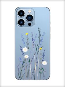 Прозорий чохол на Apple iPhone 13 Pro Max :: Польові квіти (принт 270)