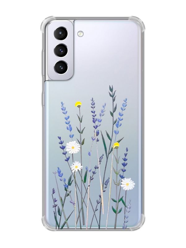 Чохол з потовщеними кутами на Samsung Galaxy S21 Plus :: Польові квіти (принт 270)