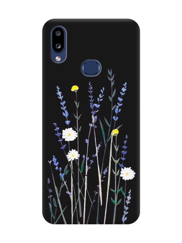 Матовий чорний чохол на Samsung Galaxy A10ѕ A107 :: Польові квіти (принт 270)