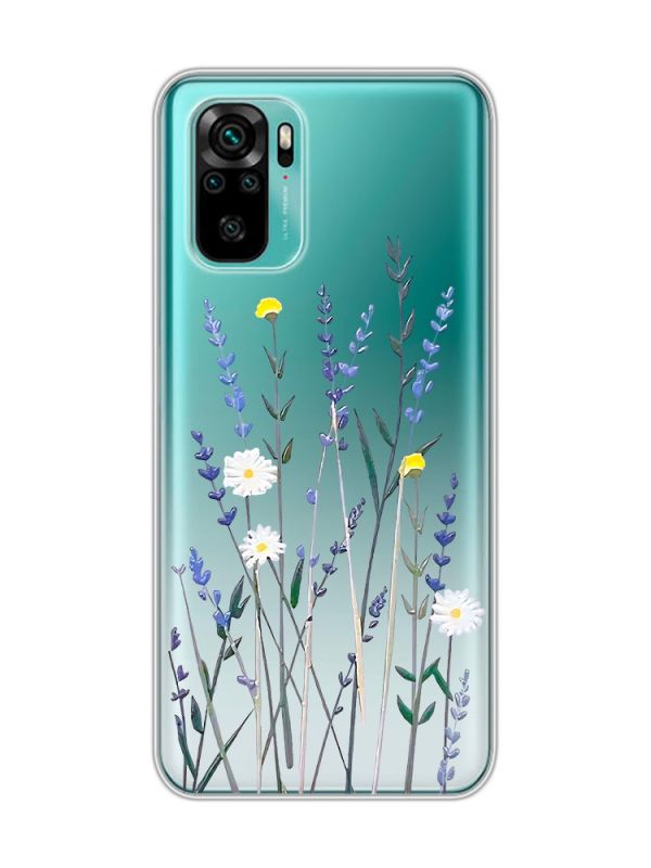 Прозорий чохол на Xiaomi Redmi Note 10 / Note 10s  :: Польові квіти (принт 270)
