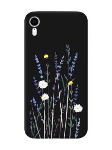 Матовий чорний чохол на Apple iPhone XR :: Польові квіти (принт 270)