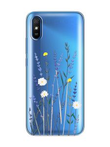 Прозорий чохол на Xiaomi Redmi 9A  :: Польові квіти (принт 270)