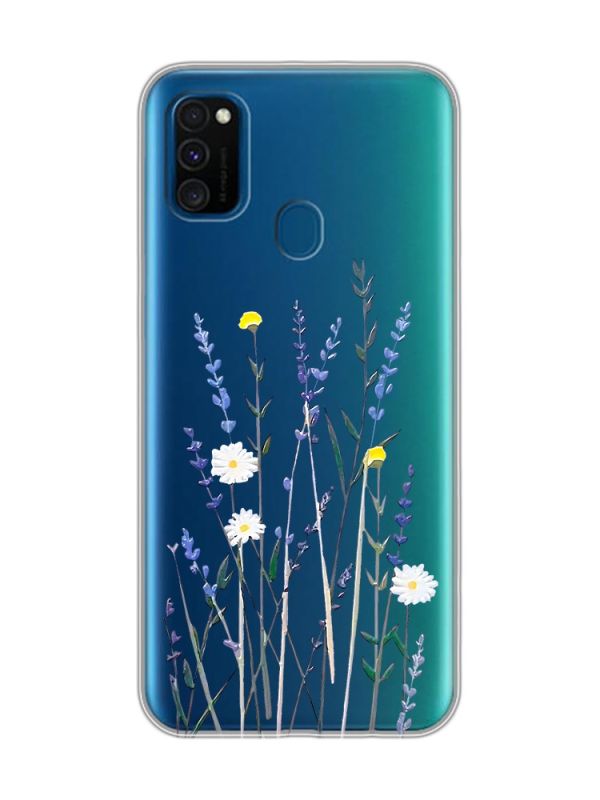 Прозорий чохол на Samsung Galaxy M30s/M21 :: Польові квіти (принт 270)