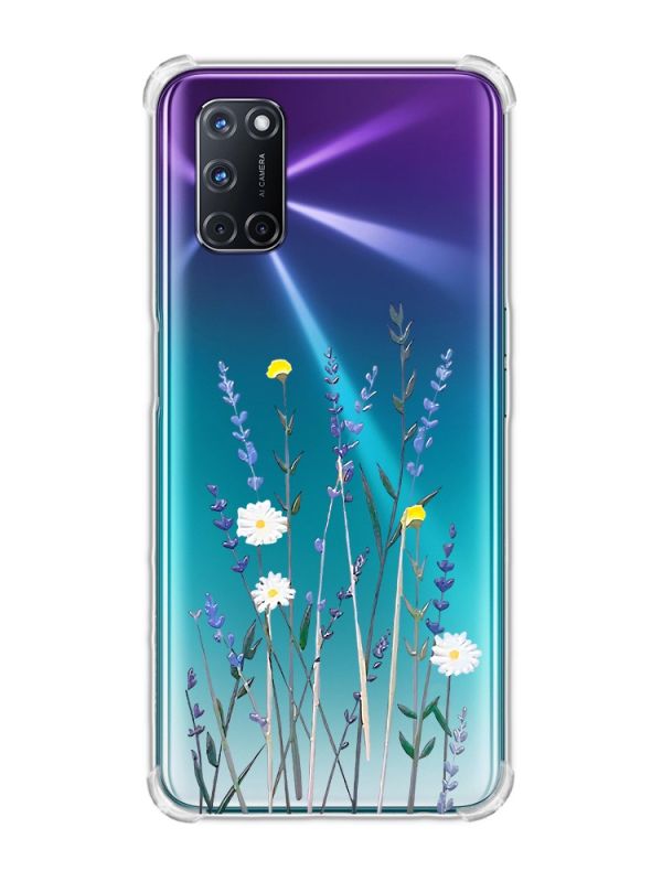 Чохол з потовщеними кутами на Oppo A52/A72/A92 :: Польові квіти (принт 270)