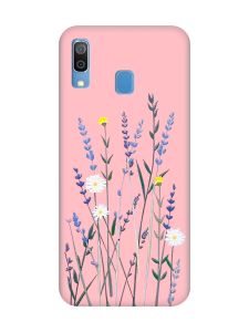 Матовий рожевий чохол на Samsung Galaxy A30 (2019) / A20 (2019) :: Польові квіти (принт 270)