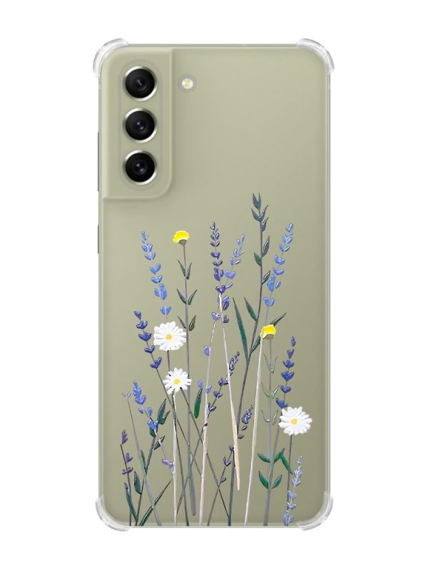 Чохол із потовщеними кутами на Samsung S21 FE :: Польові квіти (принт 270)