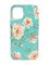 Матовий бірюзовий чохол на Apple iPhone 12/12 Pro (6.1) :: Квіти пастельні (принт 277)