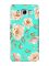 Матовий бірюзовий чохол на Samsung Galaxy J7(2016) J710 :: Квіти пастельні (принт 277)