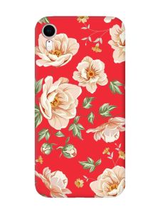 Матовий червоний чохол на Apple iPhone XR :: Квіти пастельні (принт 277)