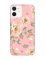 Матовий рожевий чохол на Apple iPhone 12 / 12 Pro (6.1) :: Квіти пастельні (принт 277)