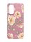Матовий рожевий чохол на Xiaomi Redmi Note 11 4G :: Квіти пастельні (принт 277)