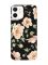 Матовий чорний чохол на Apple iPhone 12 / 12 Pro (6.1) :: Квіти пастельні (принт 277)