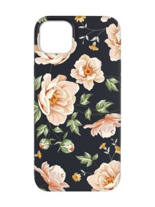 Матовий чорний чохол на Apple iPhone 14 Plus :: Квіти пастельні (принт 277)