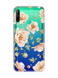 Прозорий чохол для Huawei P40 lite E / Y7p  :: Квіти пастельні (принт 277)