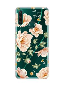 Прозорий чохол на Huawei Y6p :: Квіти пастельні (принт 277)