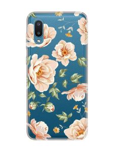 Прозорий чохол на Samsung Galaxy A02/A022 (2021) :: Квіти пастельні (принт 277)