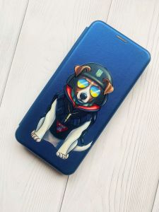 Чохол-книжка з малюнком для Samsung Galaxy А10ѕ / A107 Синій :: Патрон (патріотичний принт 4)