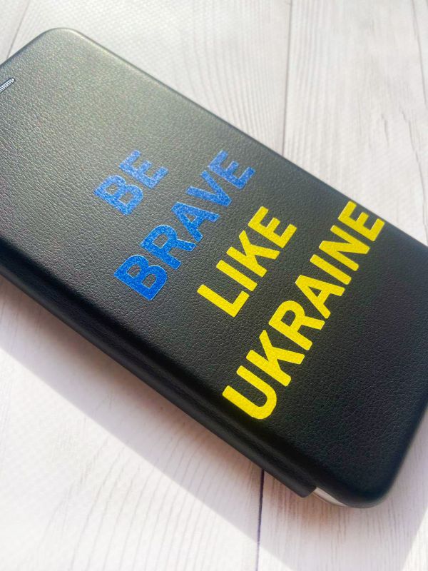 Чохол-книжка з малюнком для Samsung Galaxy A02s Чорний :: Сміливість (принт 5)