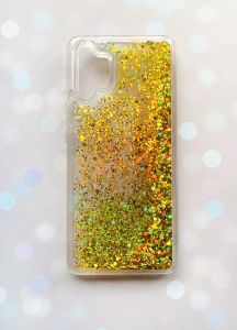 Чохол з плаваючими блискітками Samsung Galaxy A32 Золотий