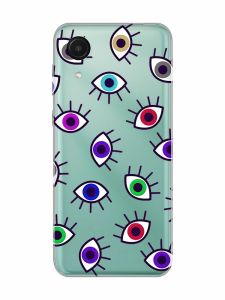 Прозорий чохол на Samsung Galaxy A03 Core / A032 :: Різнокольорові очі (принт 336)