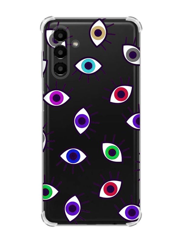 Чохол із потовщеними кутами на Samsung Galaxy A04s/A13 5G :: Різнокольорові очі (принт 336)
