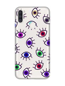 Прозорий чохол на Samsung Galaxy A11 :: Різнокольорові очі (принт 336)