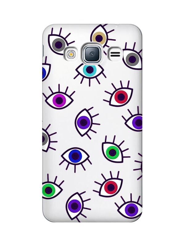 Прозорий чохол на Samsung Galaxy J3 (2016) J310 :: Різнокольорові очі (принт 336)