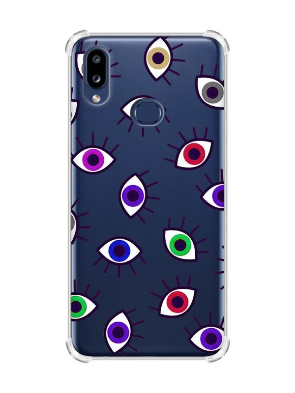 Чохол з потовщеними кутами на Samsung Galaxy A10s (A107) :: Різнокольорові очі (принт 336)