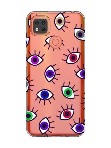 Прозорий чохол для Xiaomi Redmi 9C/10A :: Різнокольорові очі (принт 336)