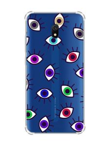 Чохол з потовщеними кутами на Xiaomi Redmi 8A :: Різнокольорові очі (принт 336)