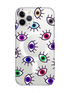 Магнітний чохол на iPhone 11 Pro Max із підтримкою MagSafe :: Різнокольорові очі (принт 336)