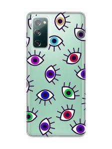 Прозорий чохол на Samsung Galaxy S20 FE :: Різнокольорові очі (принт 336)
