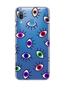 Прозорий чохол для Samsung Galaxy A30 (2019)/A20 (2019) :: Різнокольорові очі (принт 336)