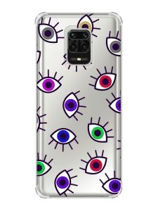 Чохол з потовщеними кутами на Xiaomi Redmi Note 9 Pro/ 9S/ 9 Pro Max :: Різнокольорові очі (принт 336)