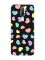 Матовий чорний чохол на Oppo A5 :: Різнокольорові сердечка (принт 335)