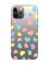 Прозорий чохол на iPhone 12 Pro Max :: Різнокольорові сердечка (принт 335)