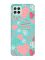 Матовий бірюзовий чохол на Samsung Galaxy M32/M22/A22 4G :: Різнокольорові сердечка (принт 334)