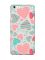 Прозорий чохол на iPhone 6+/6 Plus :: Різнокольорові сердечка (принт 334)