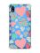 Чохол з потовщеними кутами для Xiaomi Redmi 7A :: Різнокольорові сердечка (принт 334)