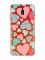 Прозорий чохол на Xiaomi Redmi 8A :: Різнокольорові сердечка (принт 334)