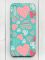 Матовий бірюзовий чохол на Xiaomi Redmi 9А :: Різнокольорові сердечка (принт 334)