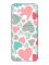 Прозорий чохол на Realme C21Y :: Різнокольорові сердечка (принт 334)