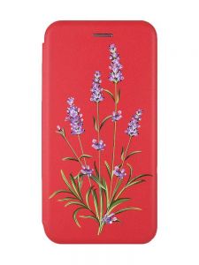 Чохол-книжка з малюнком для Samsung Galaxy A14 5G Червоний :: Гілочки лаванди (принт 266)