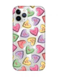 Магнітний чохол на iPhone 11 Pro Max із підтримкою MagSafe :: Сердечка з текстом (принт 333)