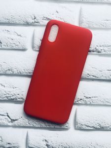 Силіконовий матовий чохол для Xiaomi Redmi 9А Червоний