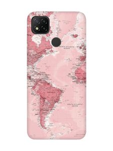 Матовий чохол з чорними боками на Xiaomi Redmi 9C/10A :: Карта (принт 319)