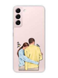 Прозорий чохол на Samsung Galaxy S22 :: Українська пара (принт 14)