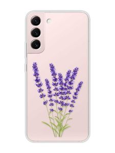 Прозорий чохол на Samsung Galaxy S22 :: Лаванда (принт 28)